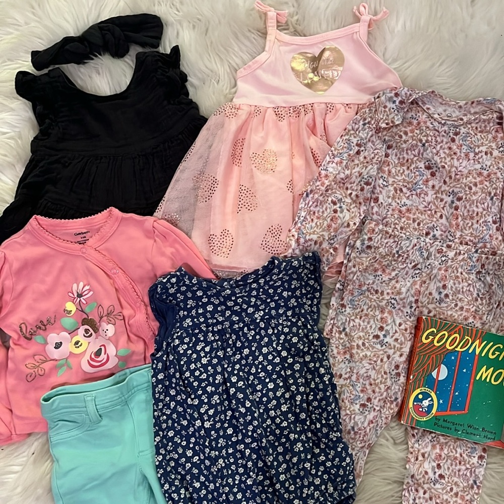 3-6 Months Baby Girl Clothing Bundle - Various Brands